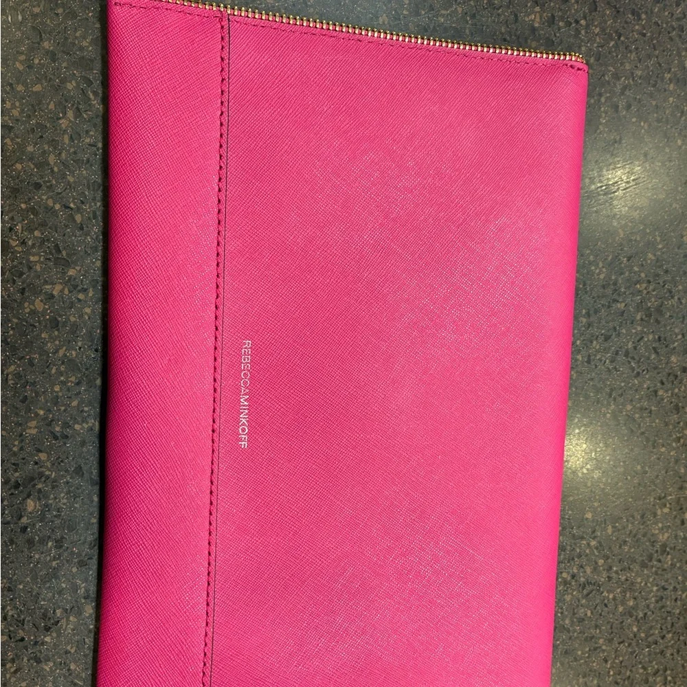 Rebecca Minkoff Leo Clutch in Flamingo Pink - Picture 4 of 5